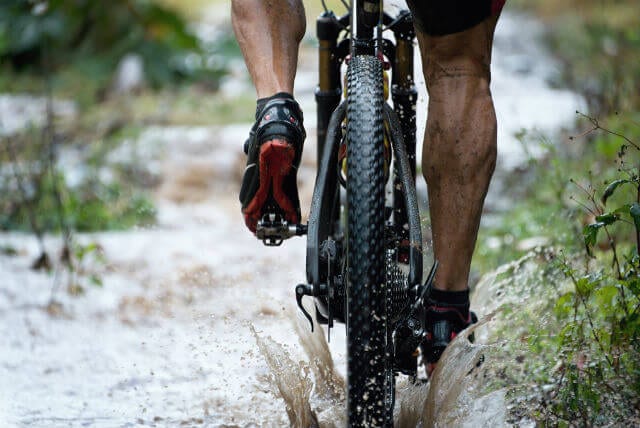 Guy peddling