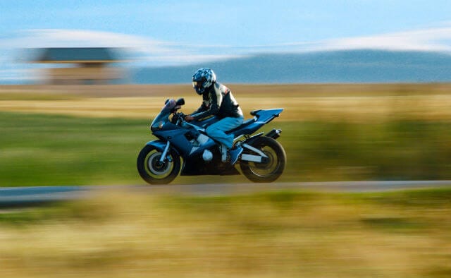 Guy on motorcycle