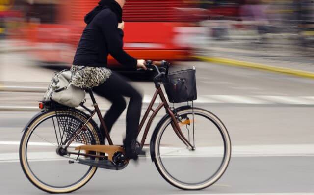 Girl on bike