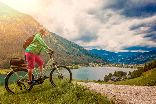 Electric Bike in Mountains